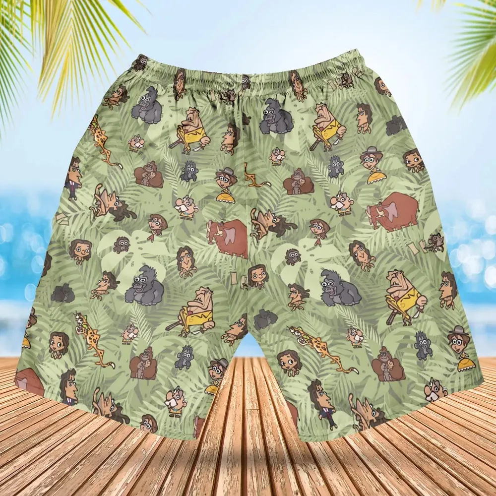 Tarzan Characters Hawaiian Short - 2