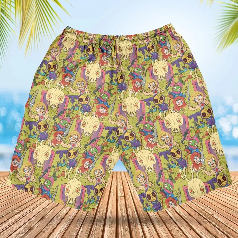 Victims of the Slime Pit He-Man and the Masters of the Universe Hawaiian Short - 2