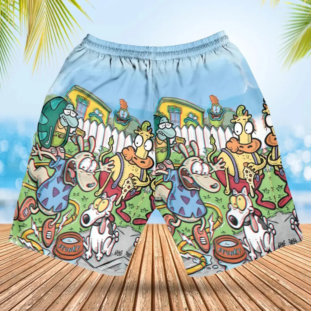 Spunky Style Rocko's Modern Life Hawaiian Short - 2