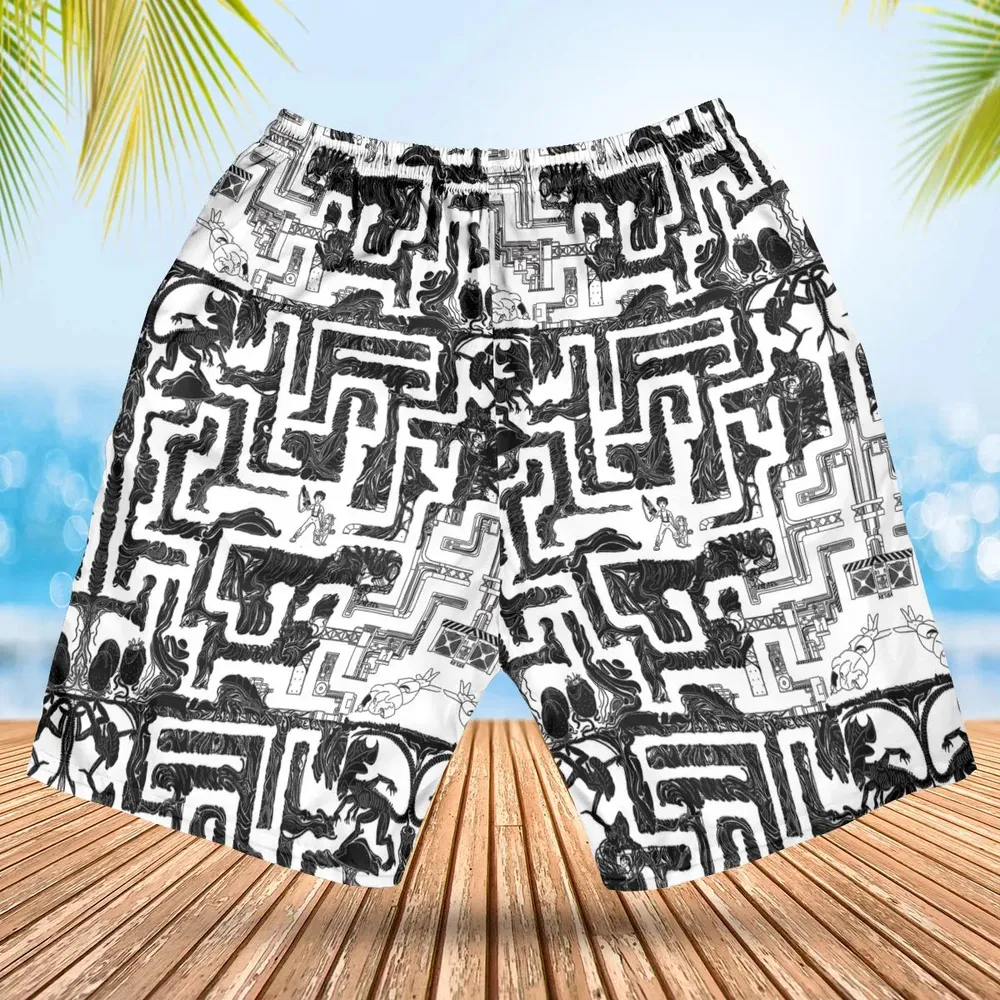 Xenomorph Alien Maze Hawaiian Short - 2