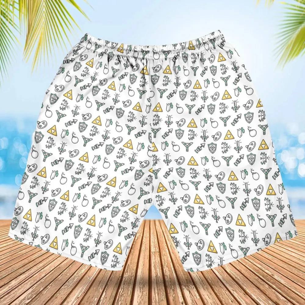 The Zelda Pixel Style Hawaiian Short - 2
