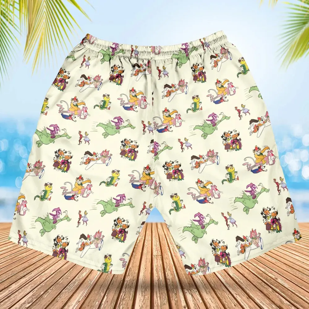 NBC Vintage Cartoon Hawaiian Short - 2