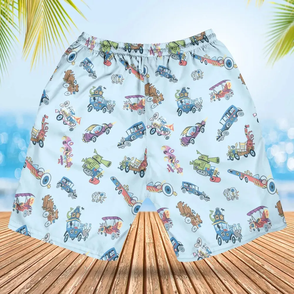 W is for Wacky Races Hawaiian Short - 2