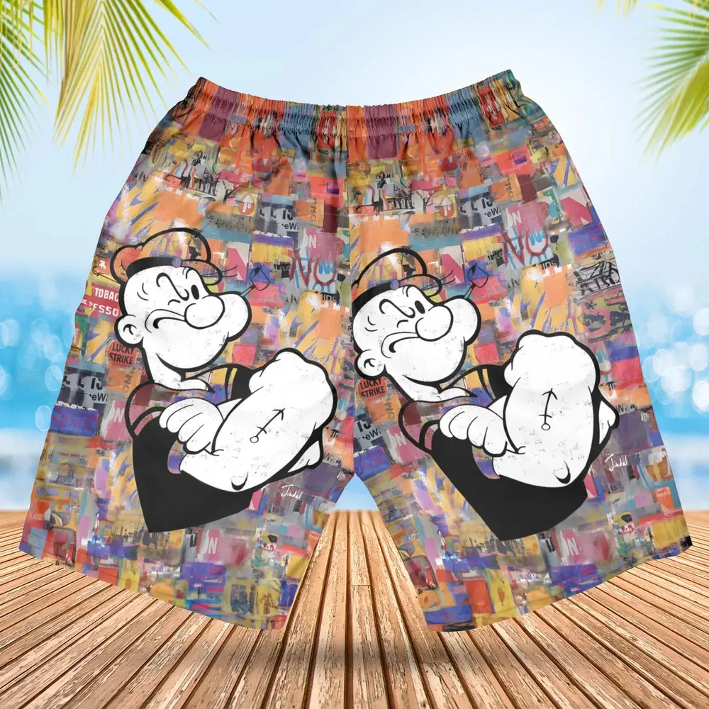 Popeye The Sailor Man Hawaiian Short - 2