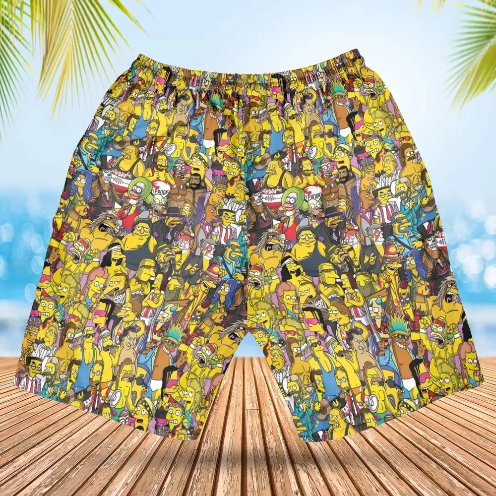 WWF Simpsons Hawaiian Short - 2