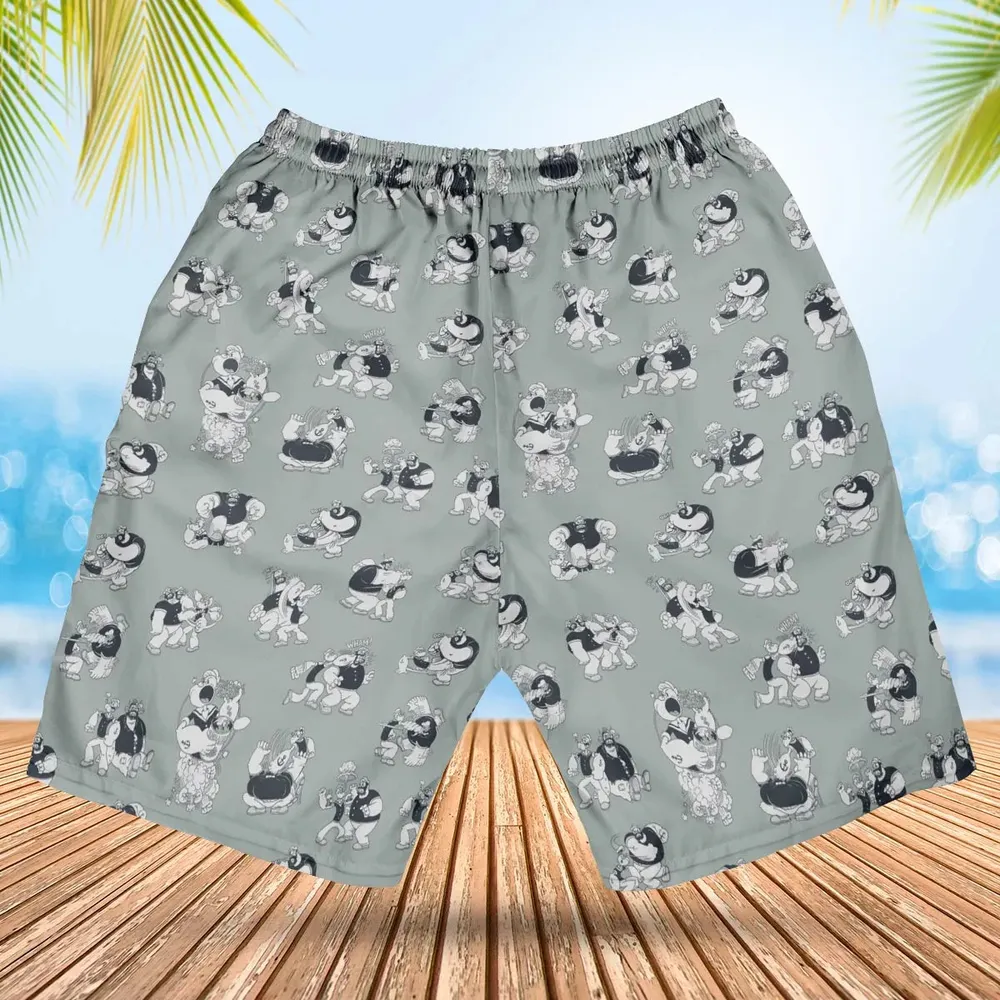 60s Sailors Battle Pattern Hawaiian Short - 2