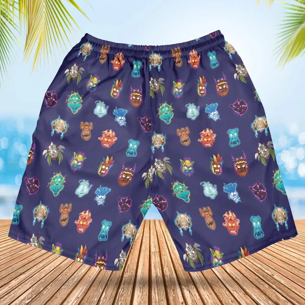 Crash Style Crash Bandicoot Hawaiian Short - 2
