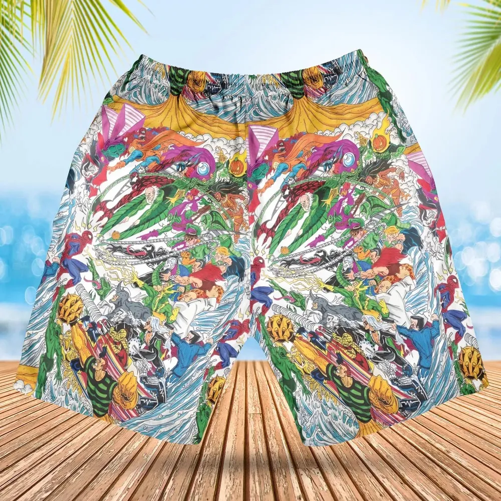 Spidey Sense Spider Man Hawaiian Short - 2