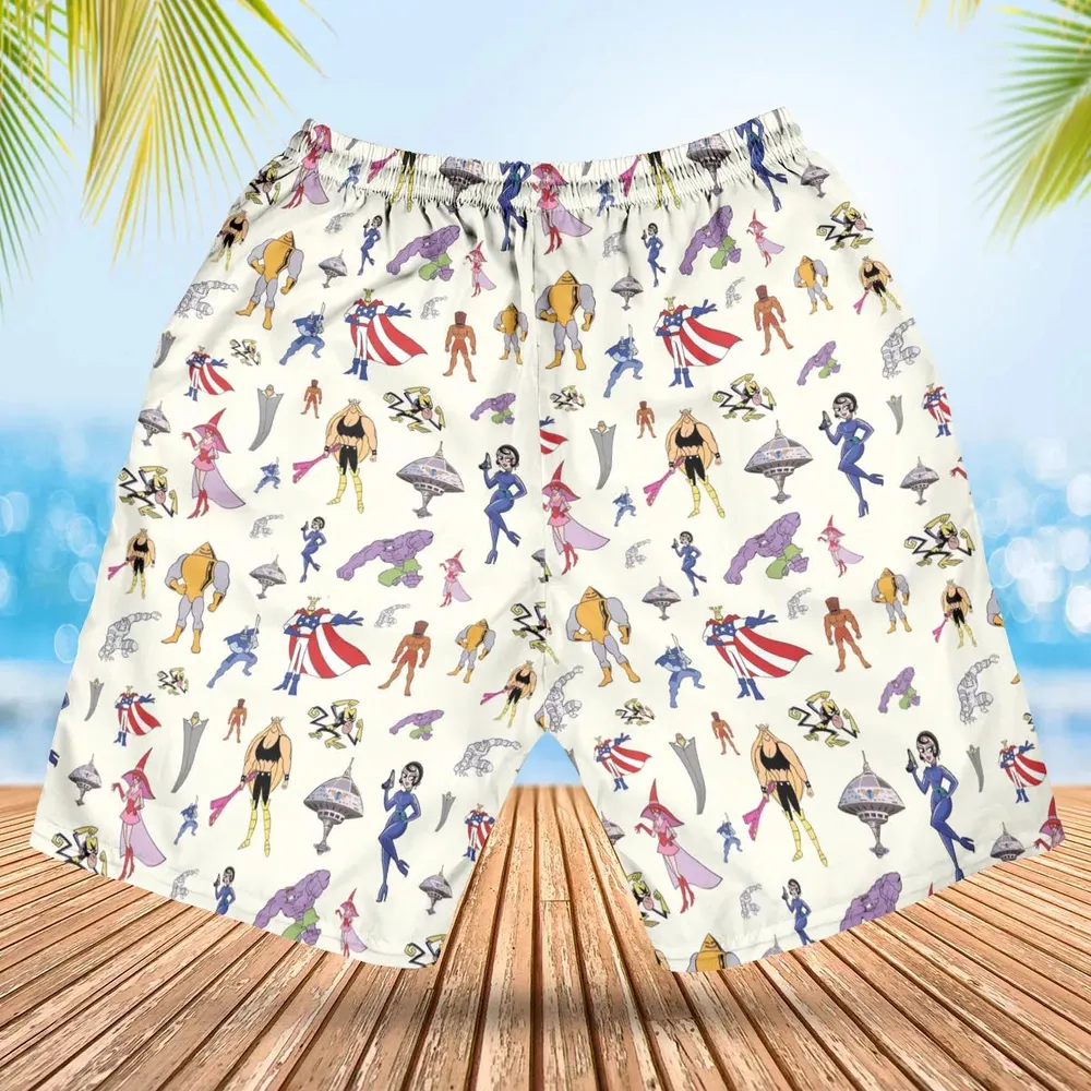 The Justice Friends Characters Hawaiian Short - 2