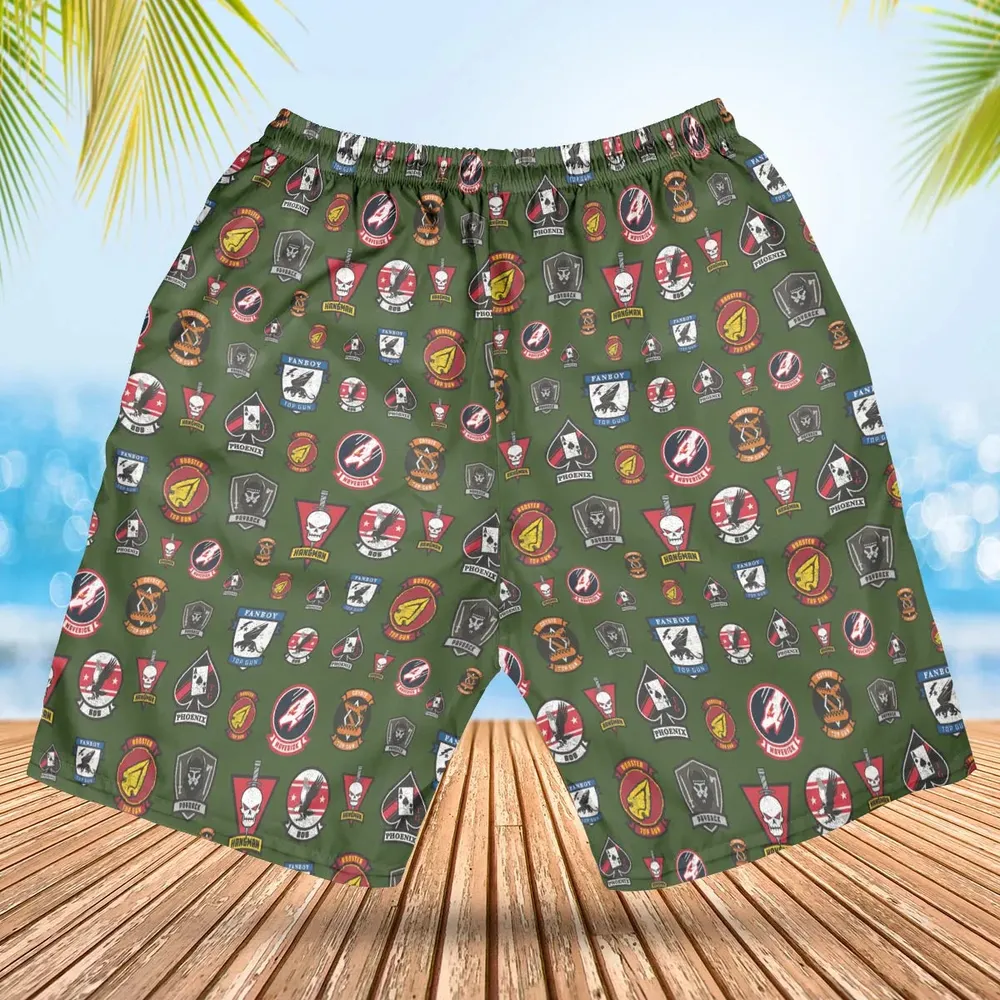 Top Gun Badge Hawaiian Short - 2