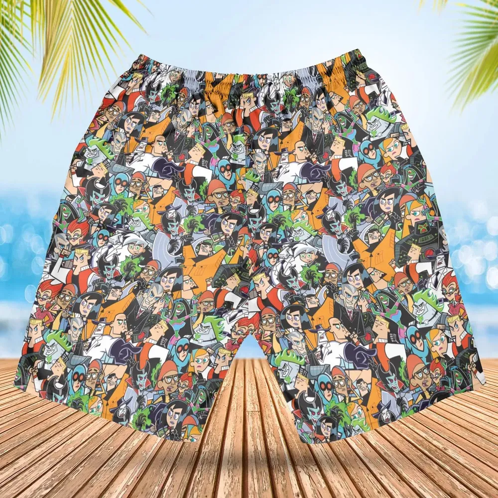 Danny Phantom Characters Collage Hawaiian Short - 2