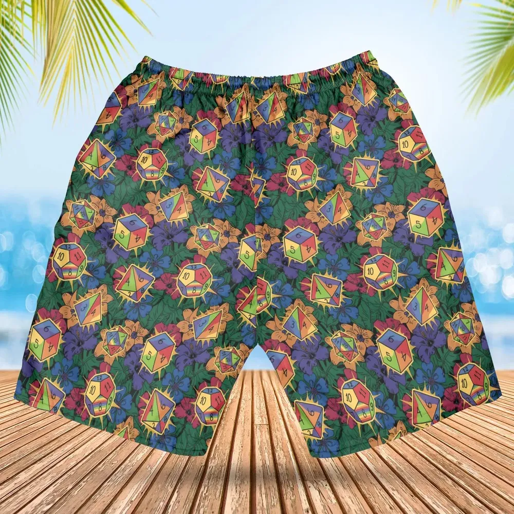 Tropical Dice DnD Hawaiian Short - 2