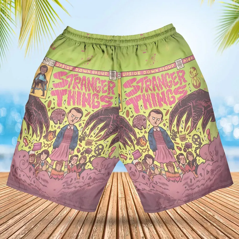 Into The Unknown Stranger Things Hawaiian Short - 2
