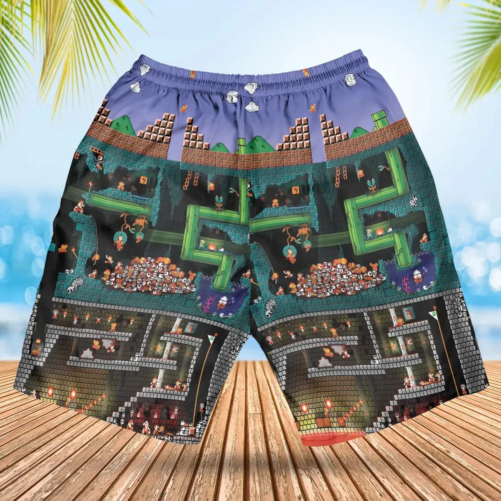 The Pit Super Mario Hawaiian Short - 2