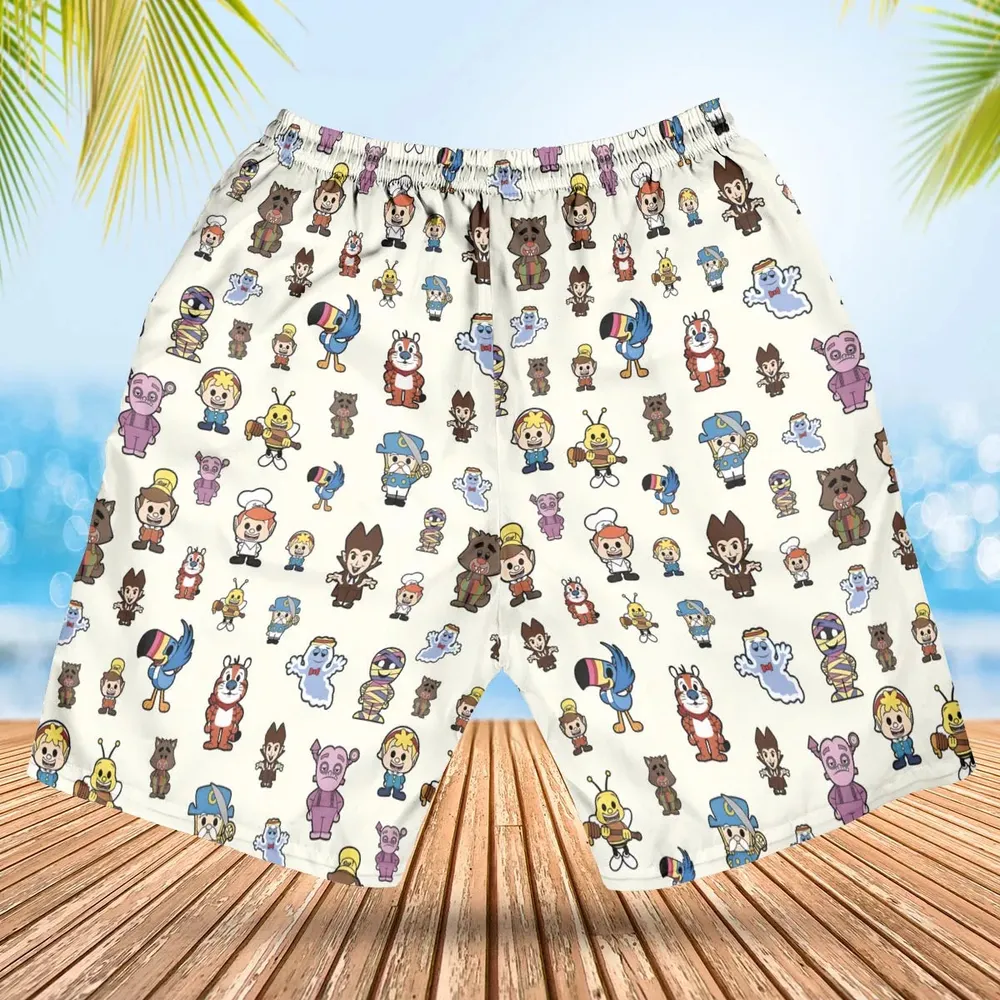 Breakfast Club Cereal Mascot Hawaiian Short - 2