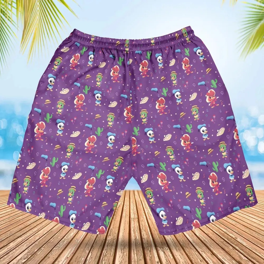 Three amigos Donald Ducktales Hawaiian Short - 2