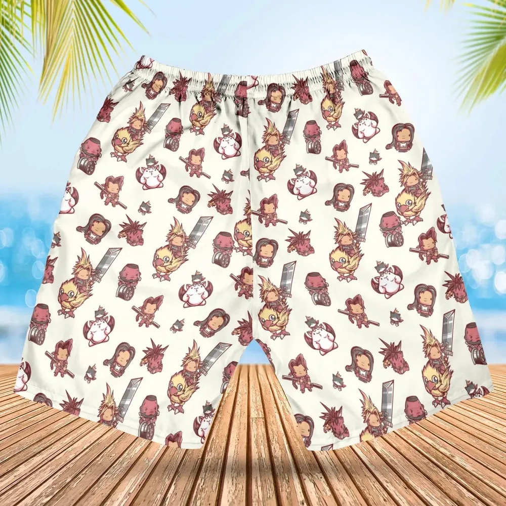Cute Fantasy Final Fantasy Hawaiian Short - 2
