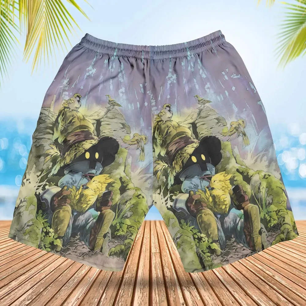 Vivi Rain Final Fantasy Hawaiian Short - 2
