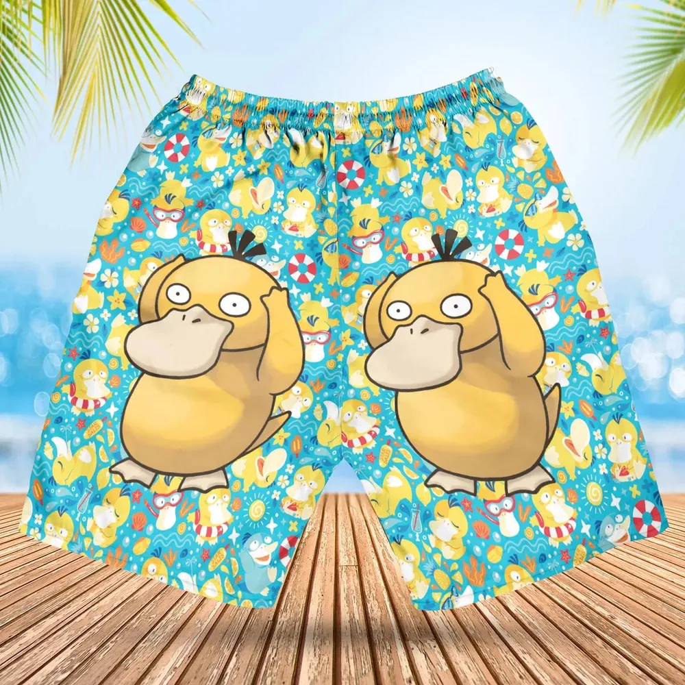 Psyduck Power Pokemon Hawaiian Short - 2