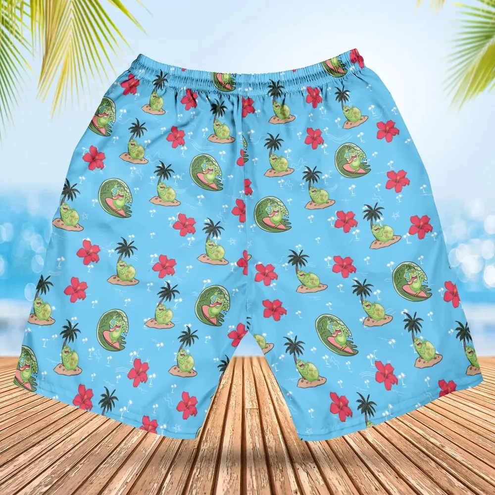Ghostbusters Slimer Summer Vibes Hawaiian Short - 2