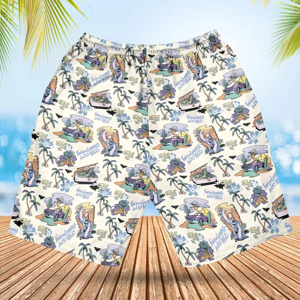 Vacation Fear and Loathing In Las Vegas Pattern Hawaiian Short - 2