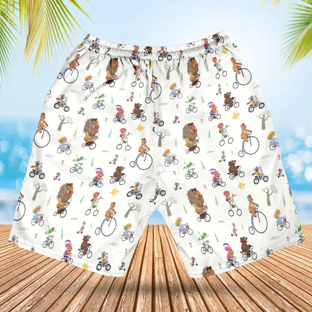 The Muppet Movie Bike Scene Hawaiian Short - 2
