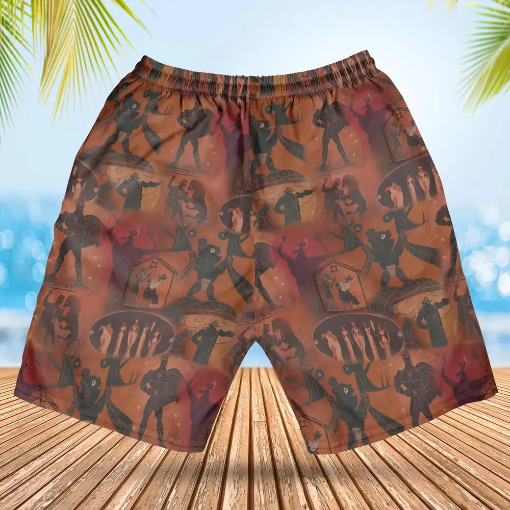 Ancient Hero Hercules 1997 Seamless Hawaiian Short - 2