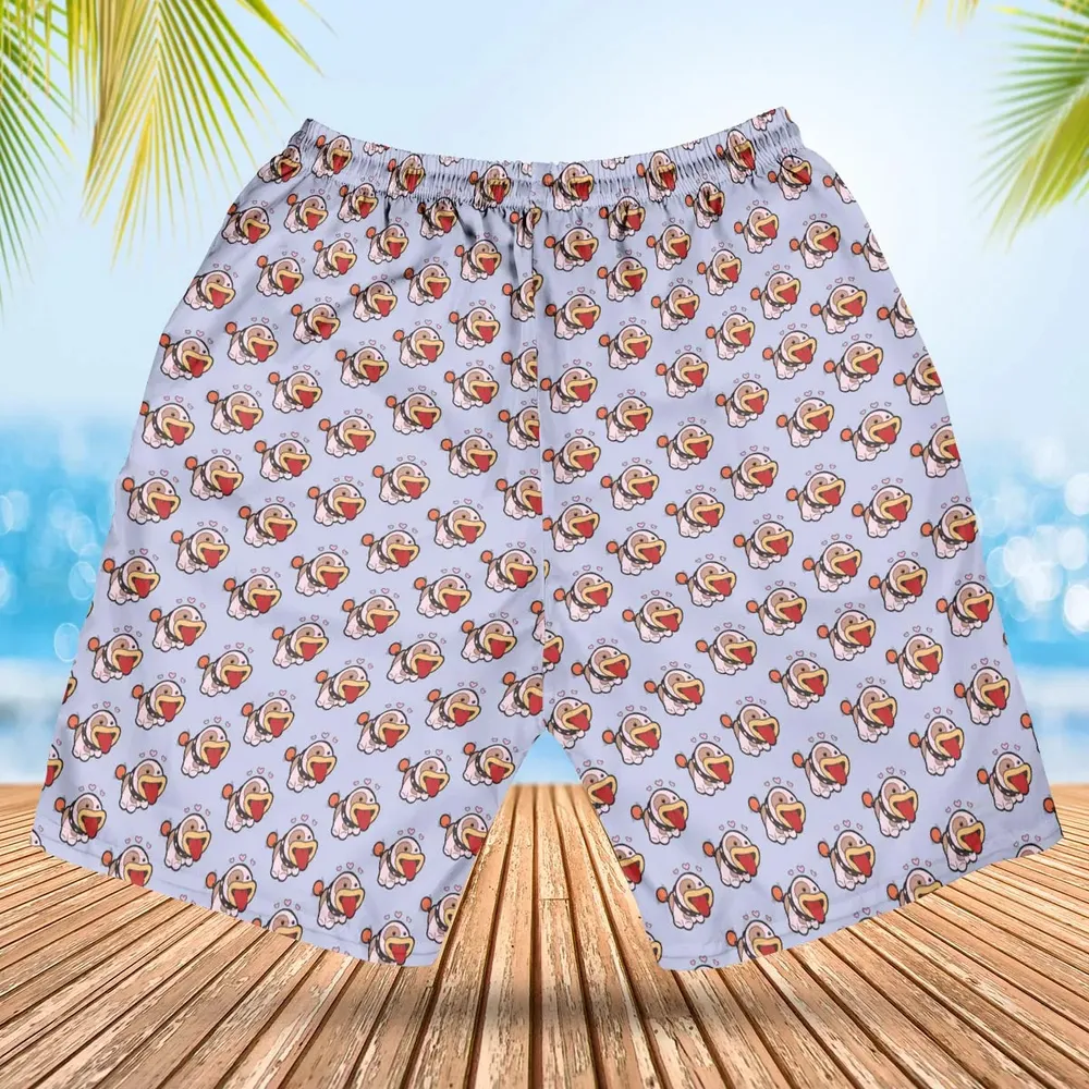 Poochy From Super Mario Hawaiian Short - 2