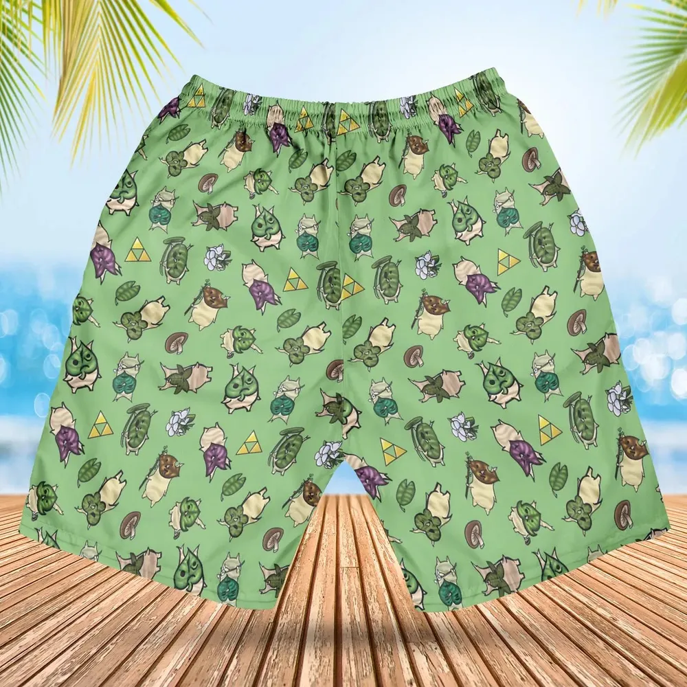 Korok Style The Legend of Zelda Hawaiian Short - 2