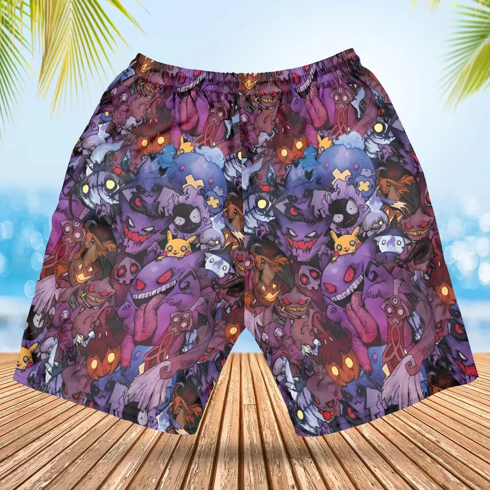 Scaries Poison Pokemon Hawaiian Short - 2