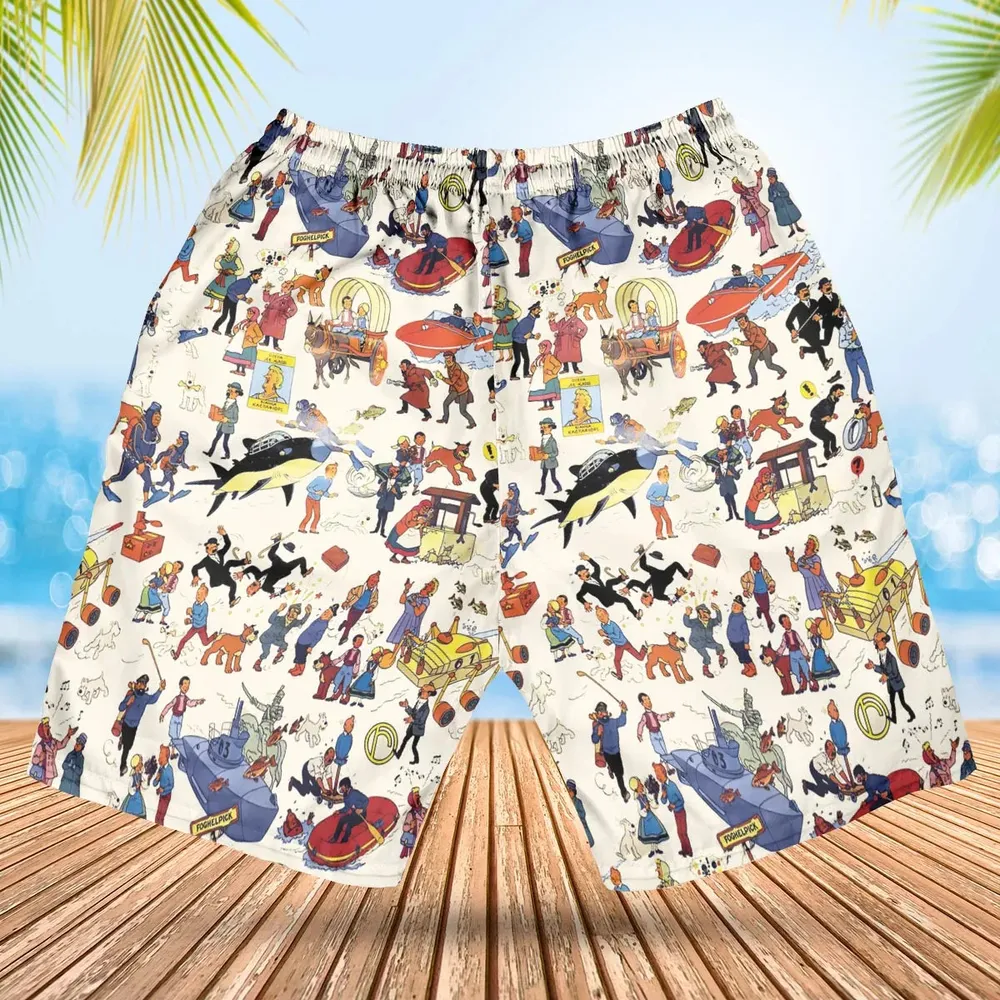 Tintin Adventure Kuifje Hawaiian Short - 2