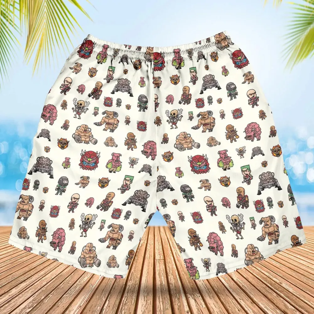 Doom Chibi Characters Hawaiian Short - 2