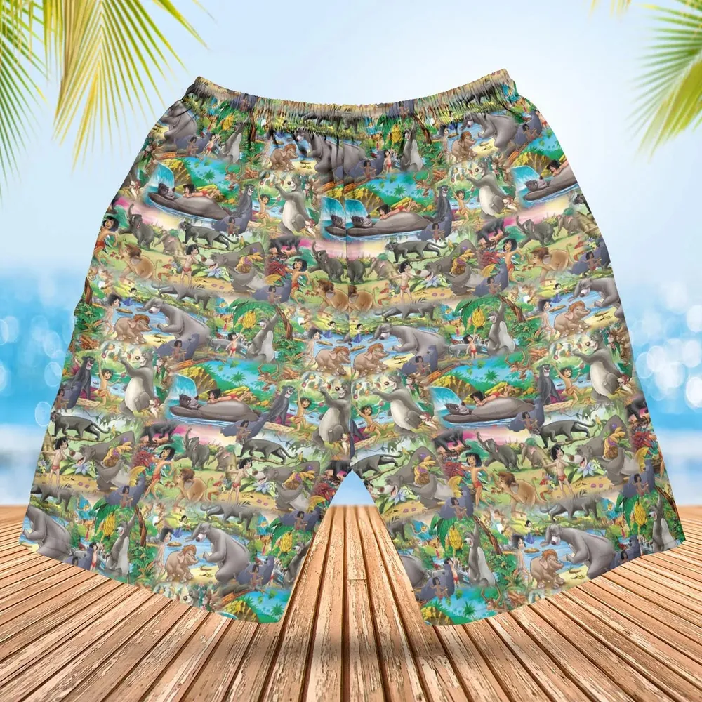 The Jungle Book Rudyard Kipling Seamless Hawaiian Short - 2
