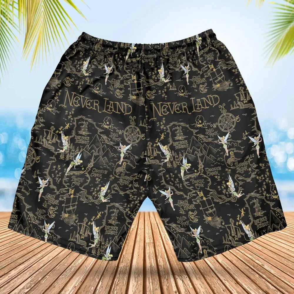 Finding Neverland Tinker Bell Hawaiian Short - 2