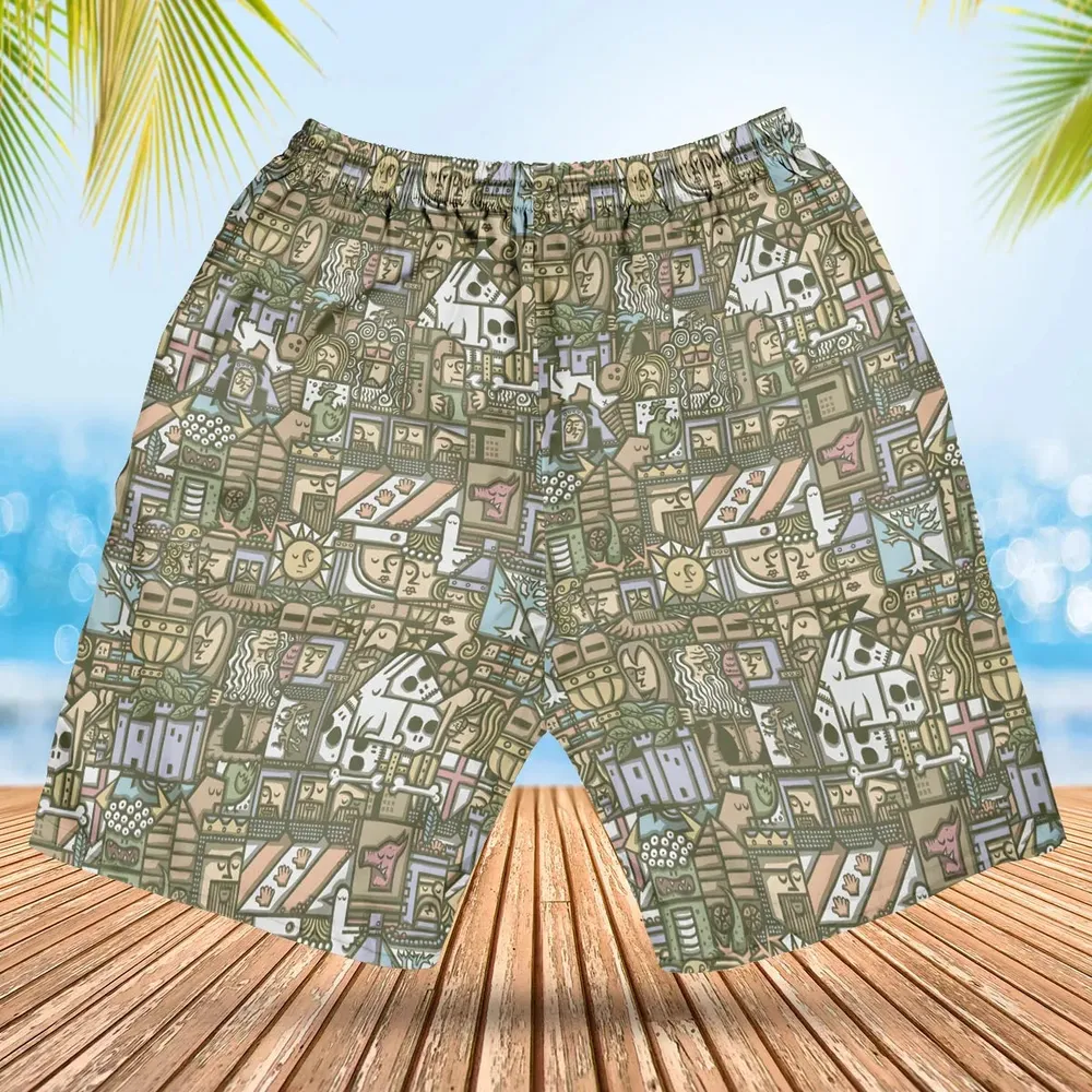 The Whole Grail Monty Python Hawaiian Short - 2