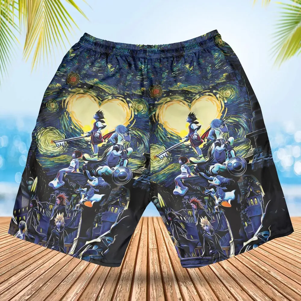 Kingdom Hearts Starry Night Hawaiian Short - 2