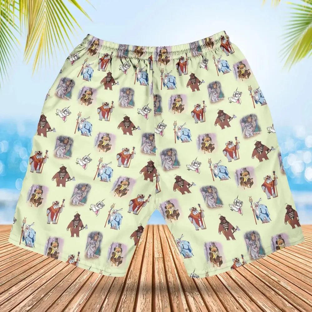 Ewoks Characters Star Wars Hawaiian Short - 2