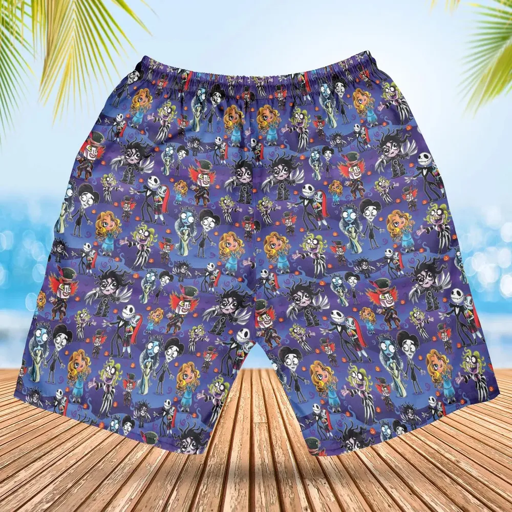 Tim Burton Movies Hawaiian Short - 2