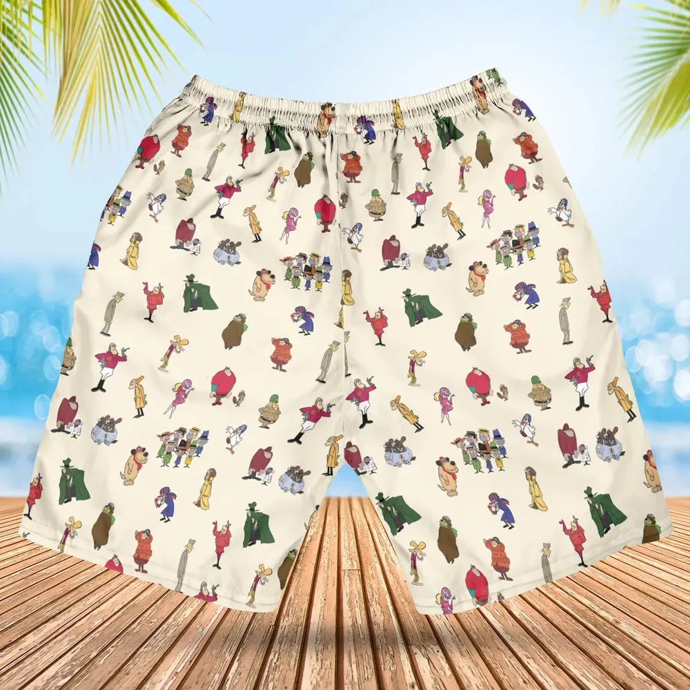 Wacky Races Characters Hawaiian Short - 2