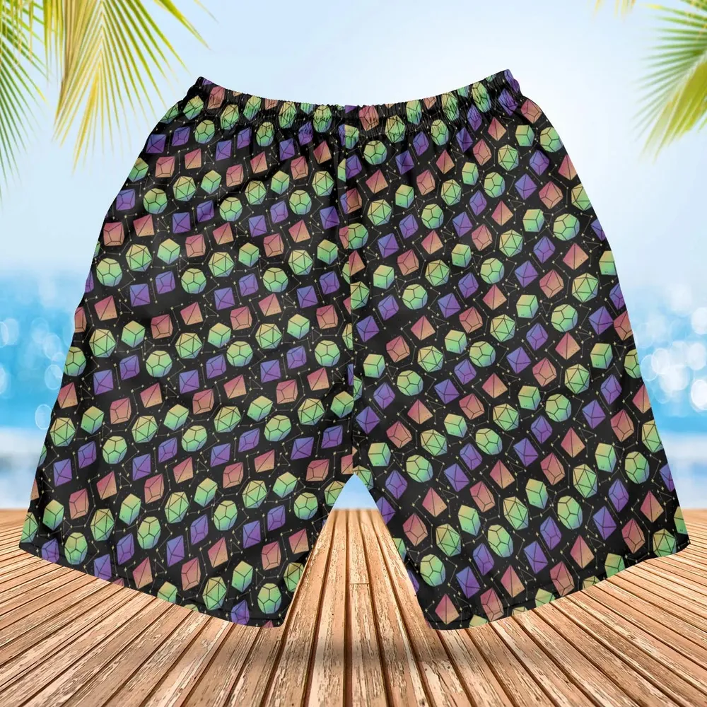 Rainbow Galaxy DnD Hawaiian Short - 2