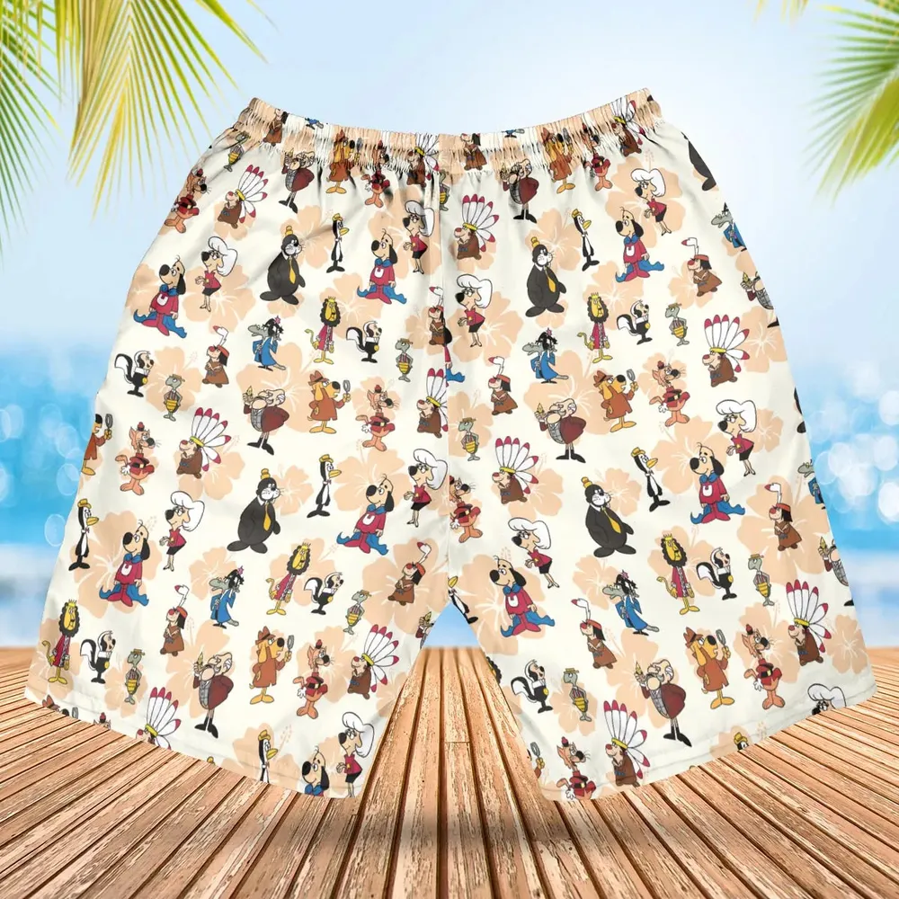 Nostalgia Underdog Characters Hawaiian Short - 2