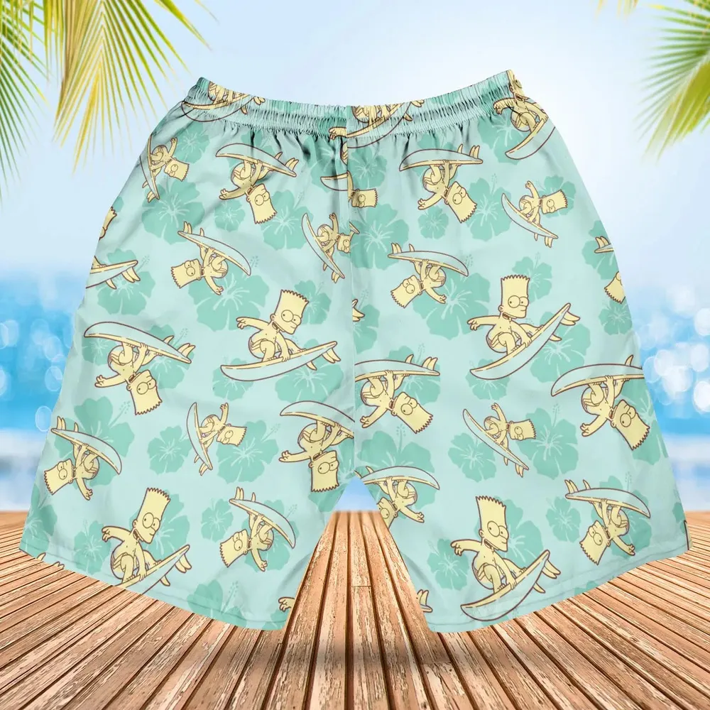 Surfing Simpsons The Simpsons Hawaiian Short - 2
