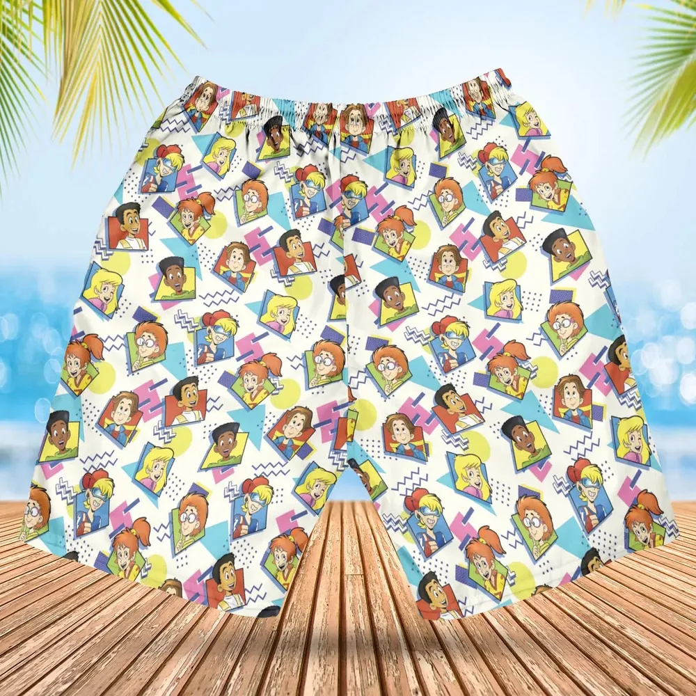 90s Pattern and Kids Club Hawaiian Short - 2