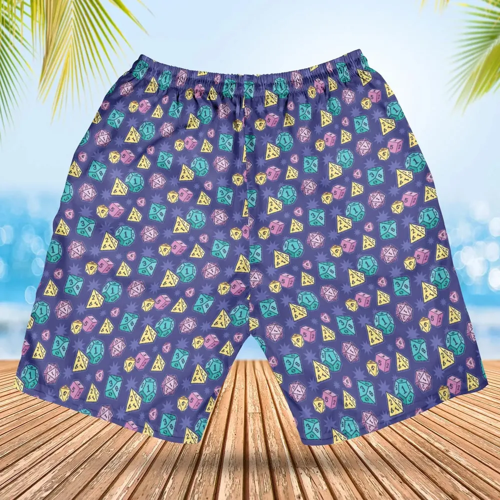 Pixel Dice DnD Hawaiian Short - 2