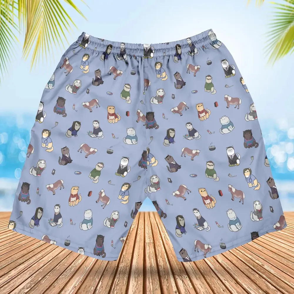 Purrs and Recreation Parks and Recreation Hawaiian Short - 2