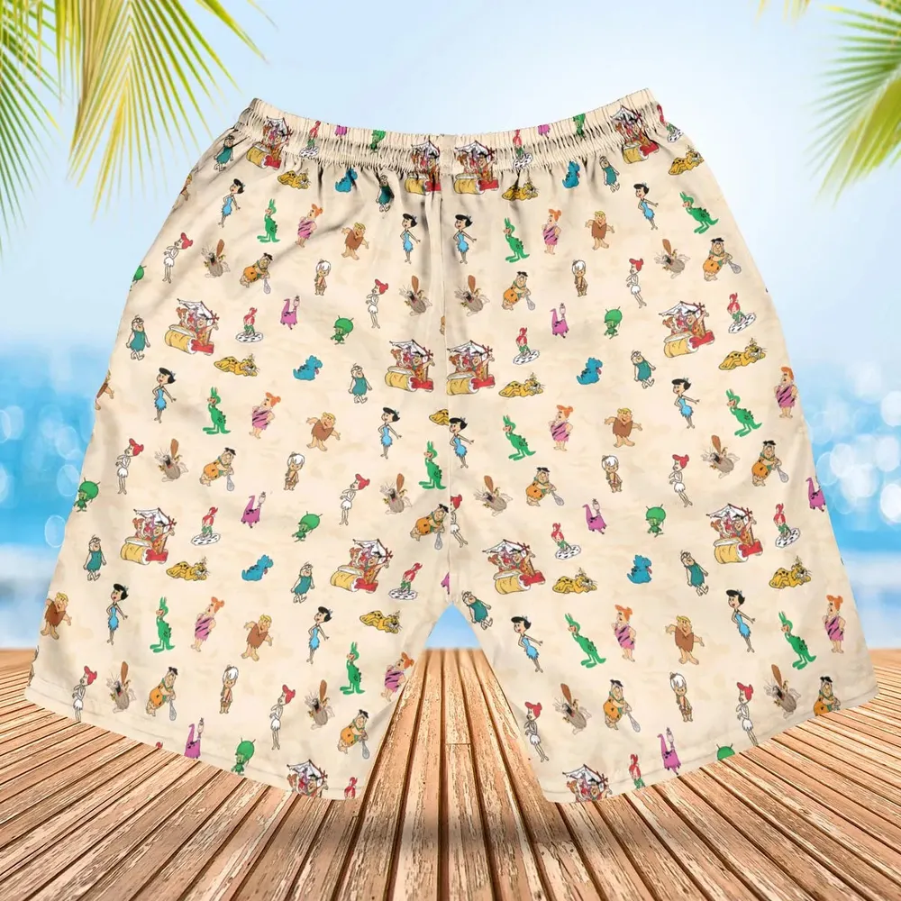 Bedrock The Flintstones Hawaiian Short - 2