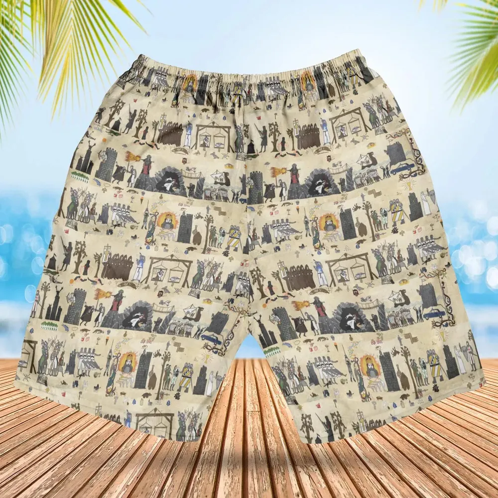 Bayeux Tapestry Monty Python Hawaiian Short - 2