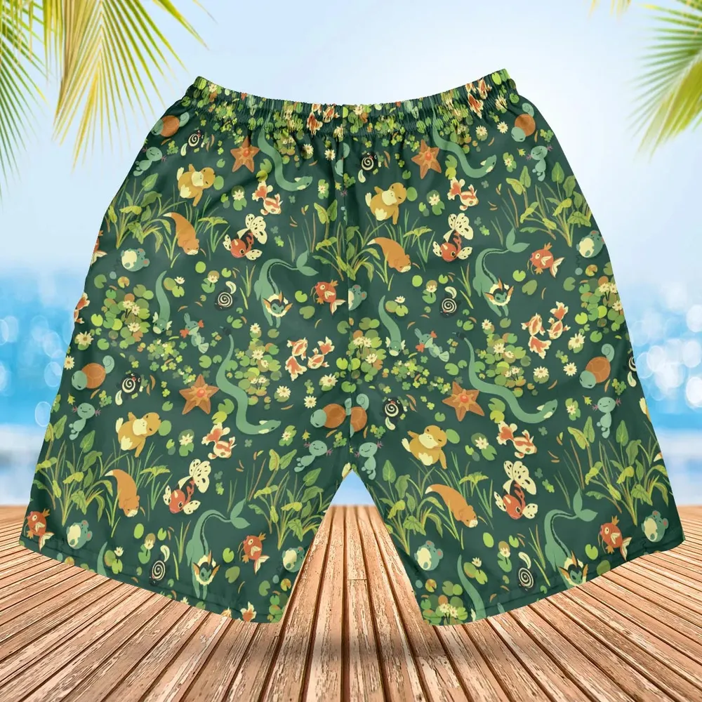 Under Water Type Pokemon Hawaiian Short - 2