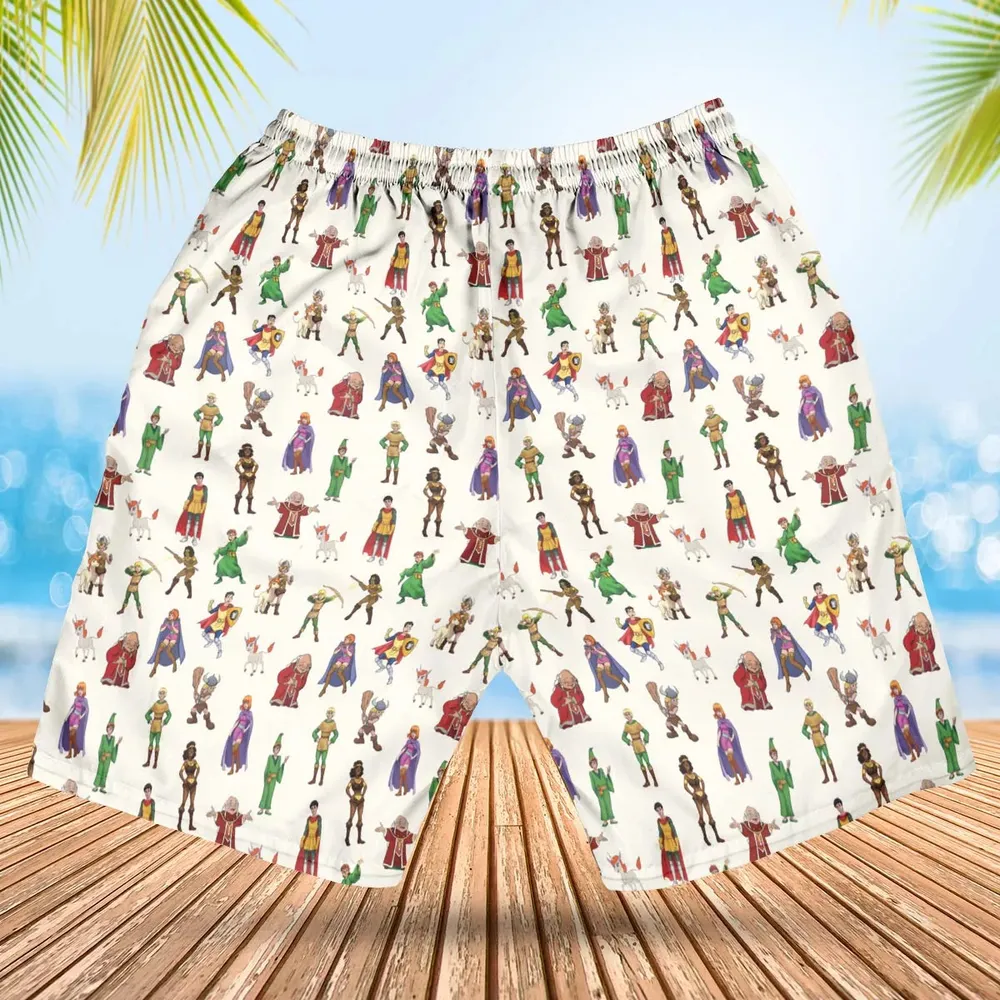 Sheila Uni Eric Diana Bobby Hank DnD Hawaiian Short - 2