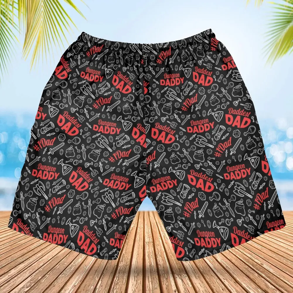Dungeon Daddy DND Hawaiian Short - 2